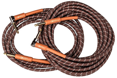 Luna Instrument Cable 25ft 90 Angle to Straight